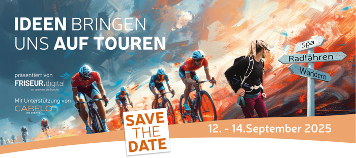 Key Visual zum Rad- und Wanderevent für Friseur:innen